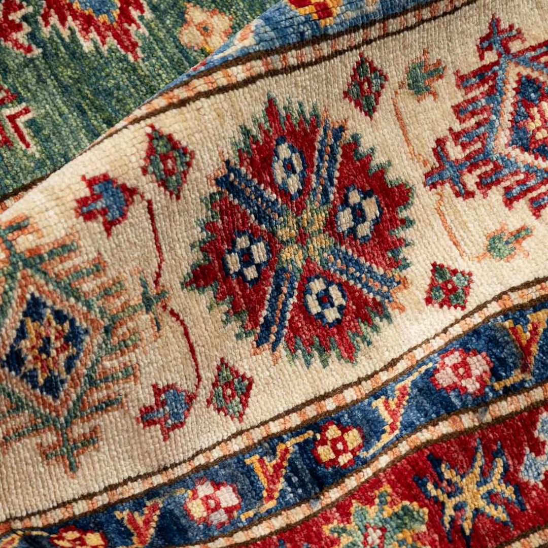 שטיח סופר קזאק 00 ירוק 310*203 | Super Kazak