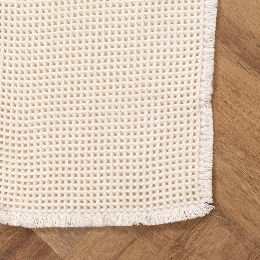 שטיח אמבט אוסקר משובץ 01 קרם | Oscar