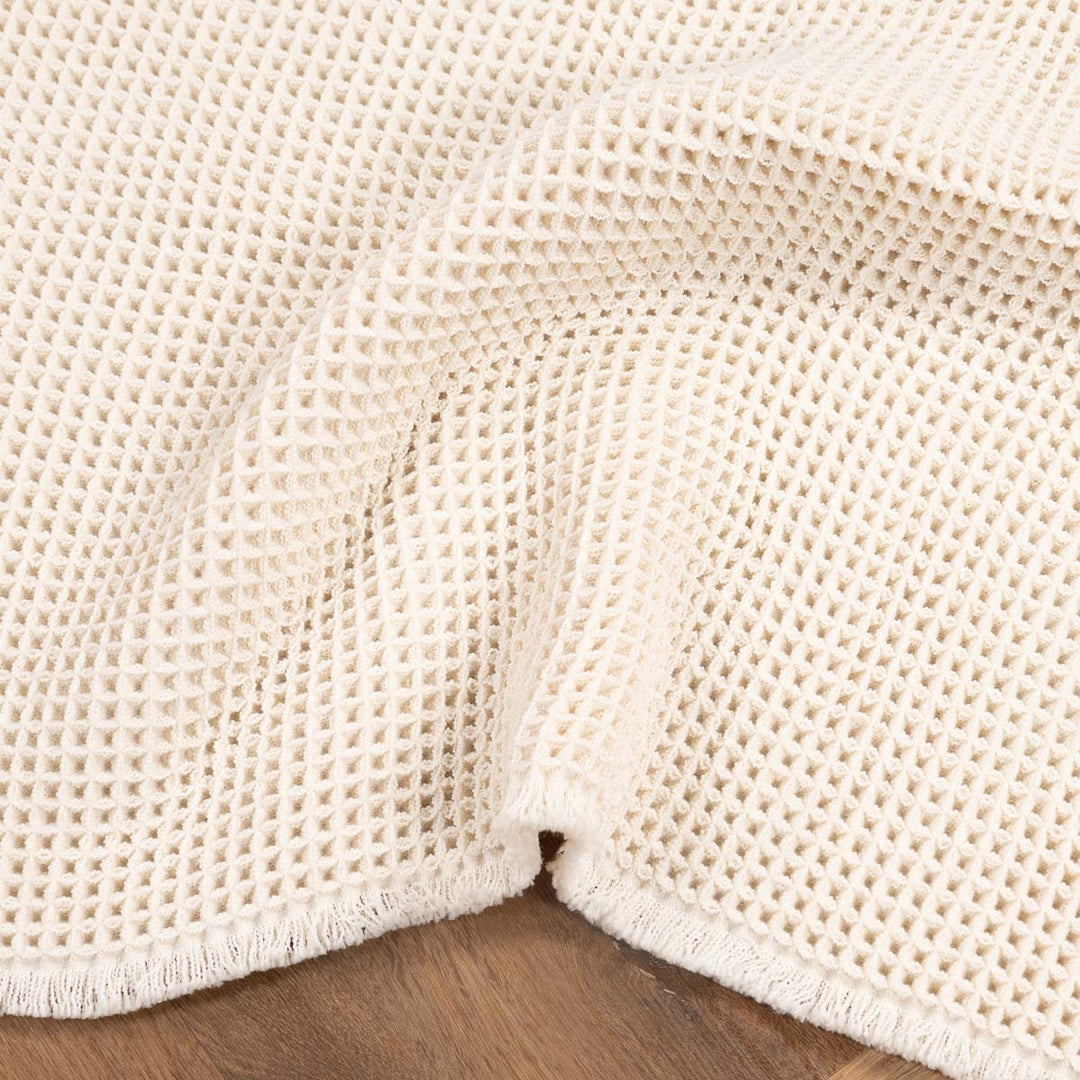 שטיח אמבט אוסקר משובץ 01 קרם | Oscar