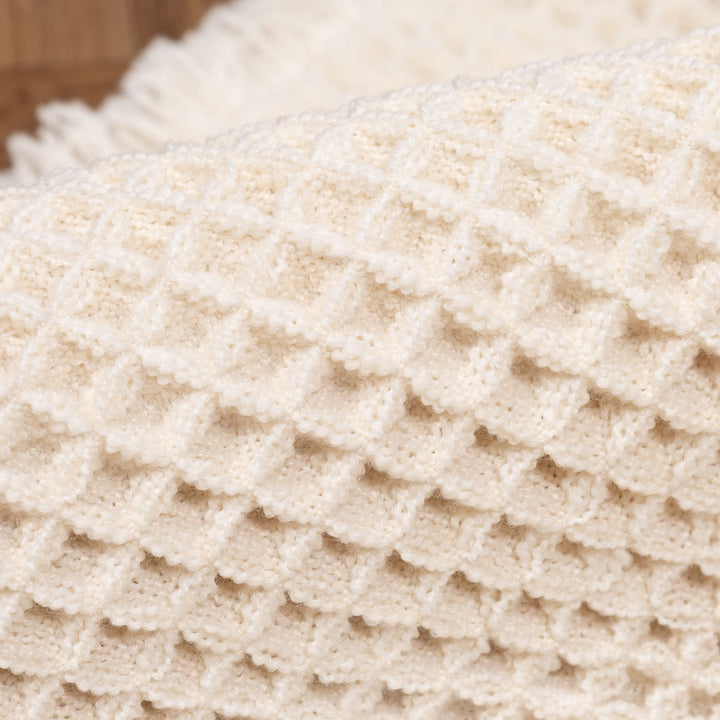 שטיח אמבט אוסקר משובץ 01 קרם | Oscar