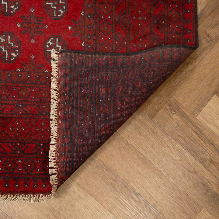 שטיח אפגני בוכרה 00 אדום 240*167 | Bokhara Rug