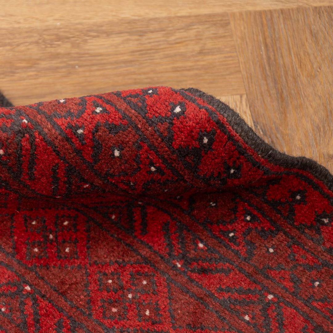 שטיח אפגני בוכרה 00 אדום 240*167 | Bokhara Rug