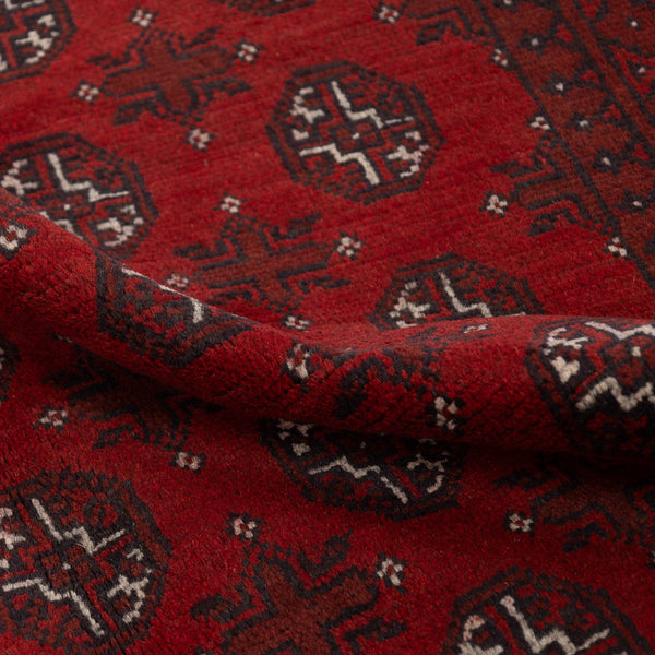 שטיח אפגני בוכרה 00 אדום 240*167 | Bokhara Rug