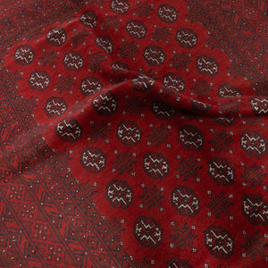 שטיח אפגני בוכרה 00 אדום 240*167 | Bokhara Rug