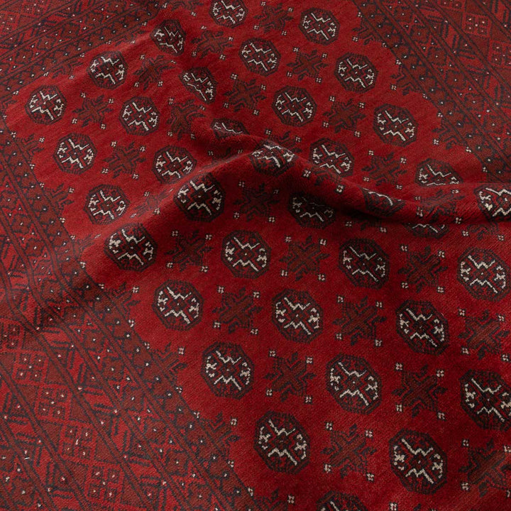 שטיח אפגני בוכרה 00 אדום 240*167 | Bokhara Rug
