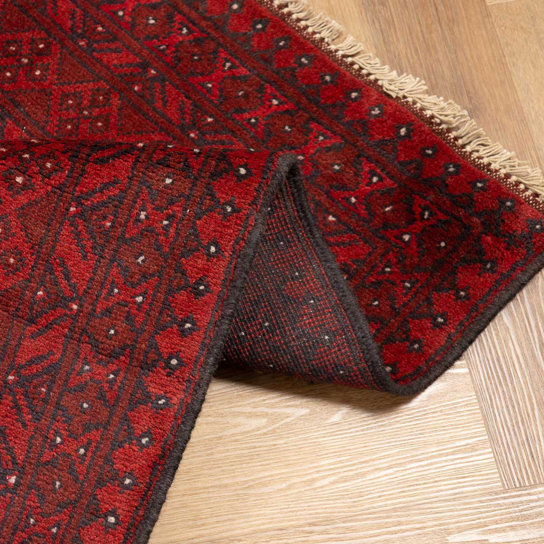 שטיח אפגני בוכרה 00 אדום 240*167 | Bokhara Rug