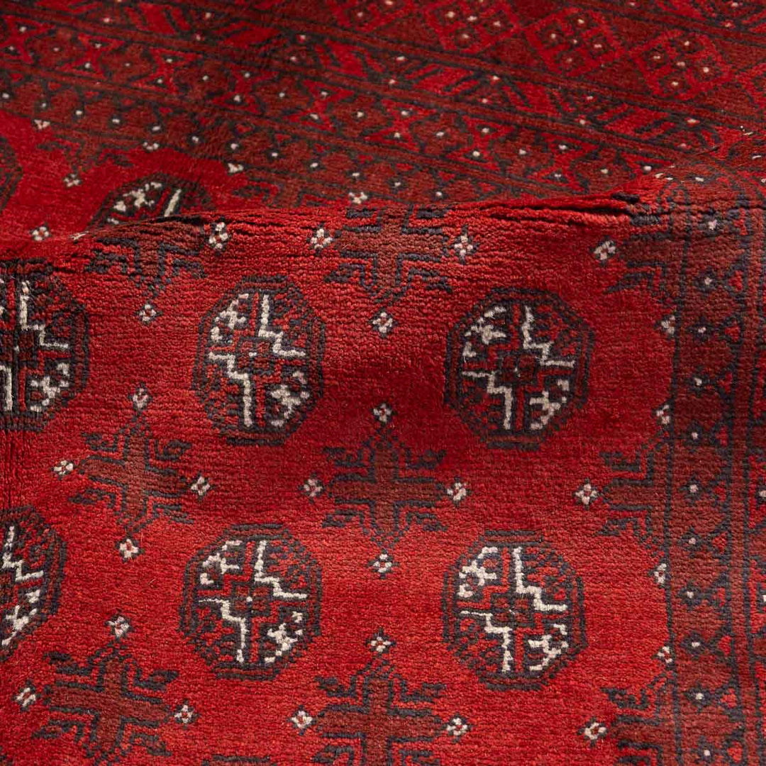 שטיח אפגני בוכרה 00 אדום 240*167 | Bokhara Rug