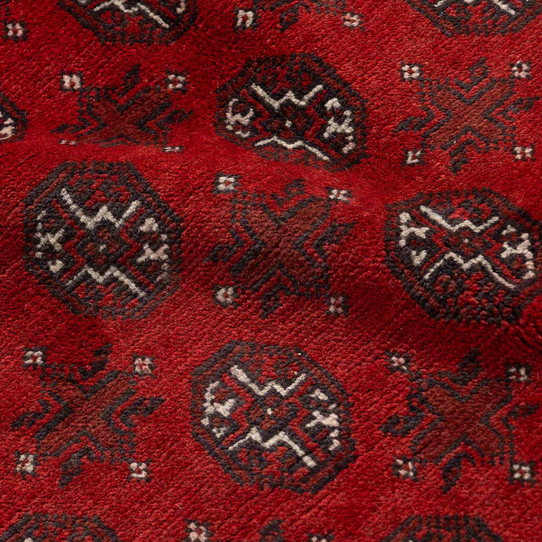 שטיח אפגני בוכרה 00 אדום 240*167 | Bokhara Rug