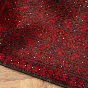 שטיח אפגני בוכרה 00 אדום 240*167 | Bokhara Rug