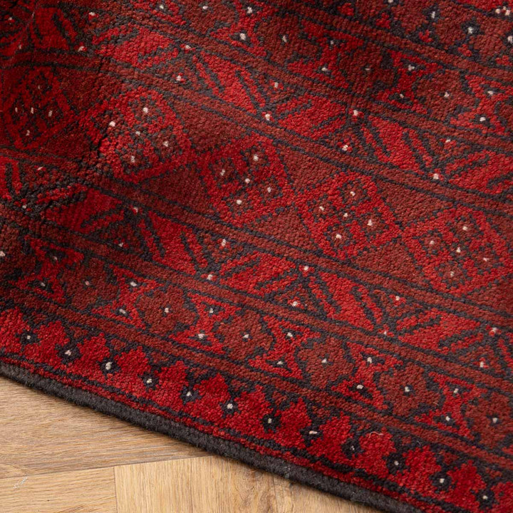 שטיח אפגני בוכרה 00 אדום 240*167 | Bokhara Rug