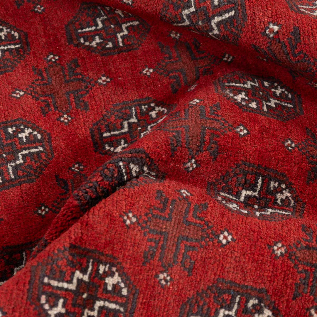 שטיח אפגני בוכרה 00 אדום 240*167 | Bokhara Rug