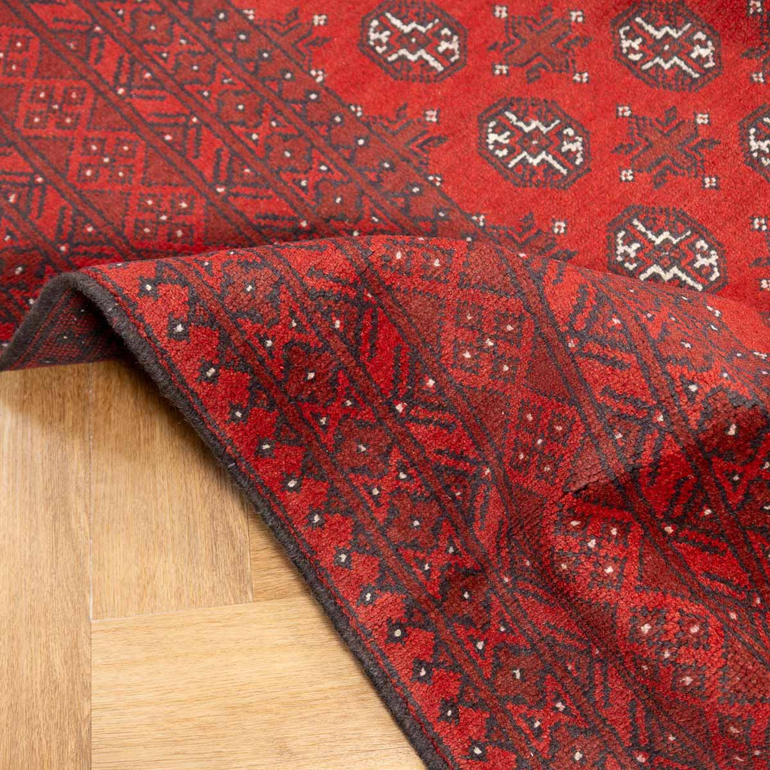 שטיח אפגני בוכרה 00 אדום 240*167 | Bokhara Rug