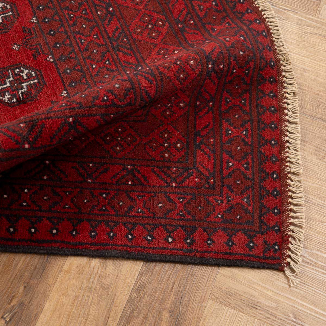 שטיח אפגני בוכרה 00 אדום 240*167 | Bokhara Rug
