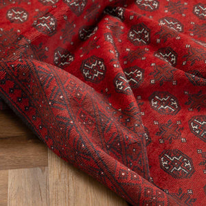שטיח אפגני בוכרה 00 אדום 240*167 | Bokhara Rug