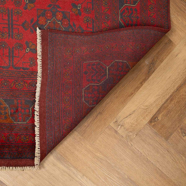 שטיח אפגני חלממדי קונדוז 00 אדום 235*172