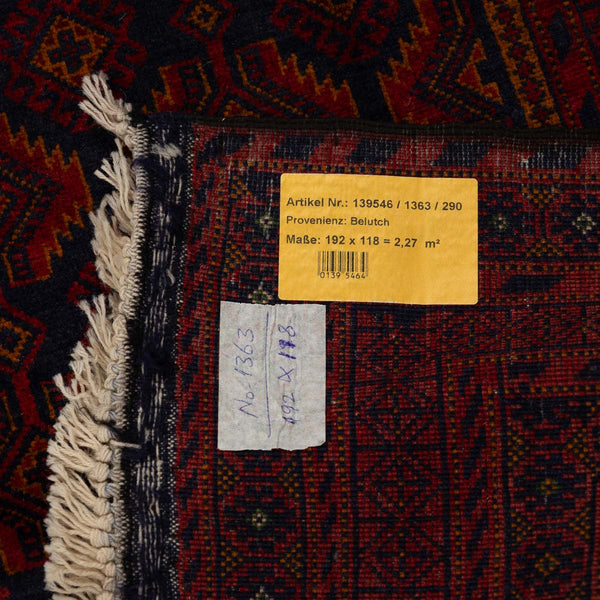 שטיח בלוץ' פרסי אדום 192*118 | Baluch