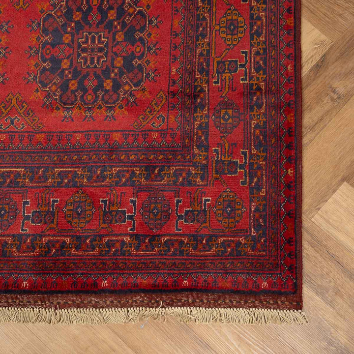 שטיח אפגני חלממדי קונדוז 00 אדום 234*168