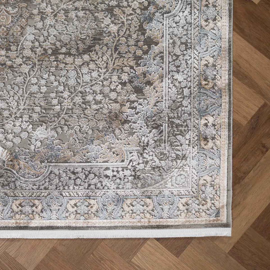 שטיח אדינה 01 אפור/כחול | Edina