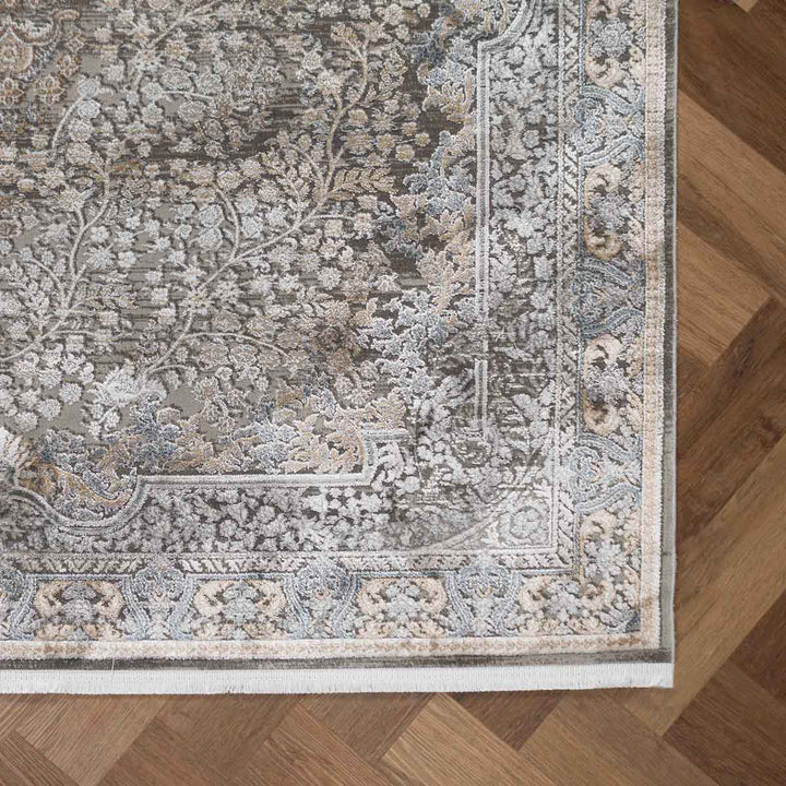 שטיח אדינה 01 אפור/כחול | Edina