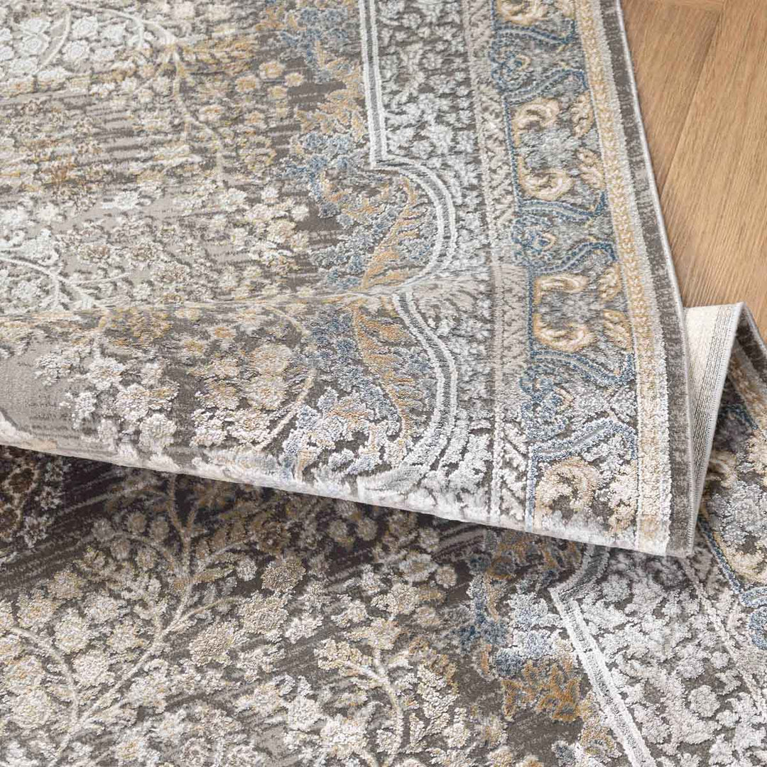 שטיח אדינה 01 אפור/כחול | Edina