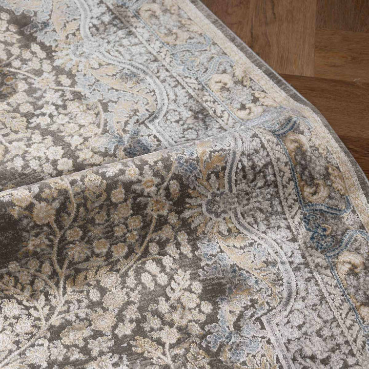 שטיח אדינה 01 אפור/כחול | Edina