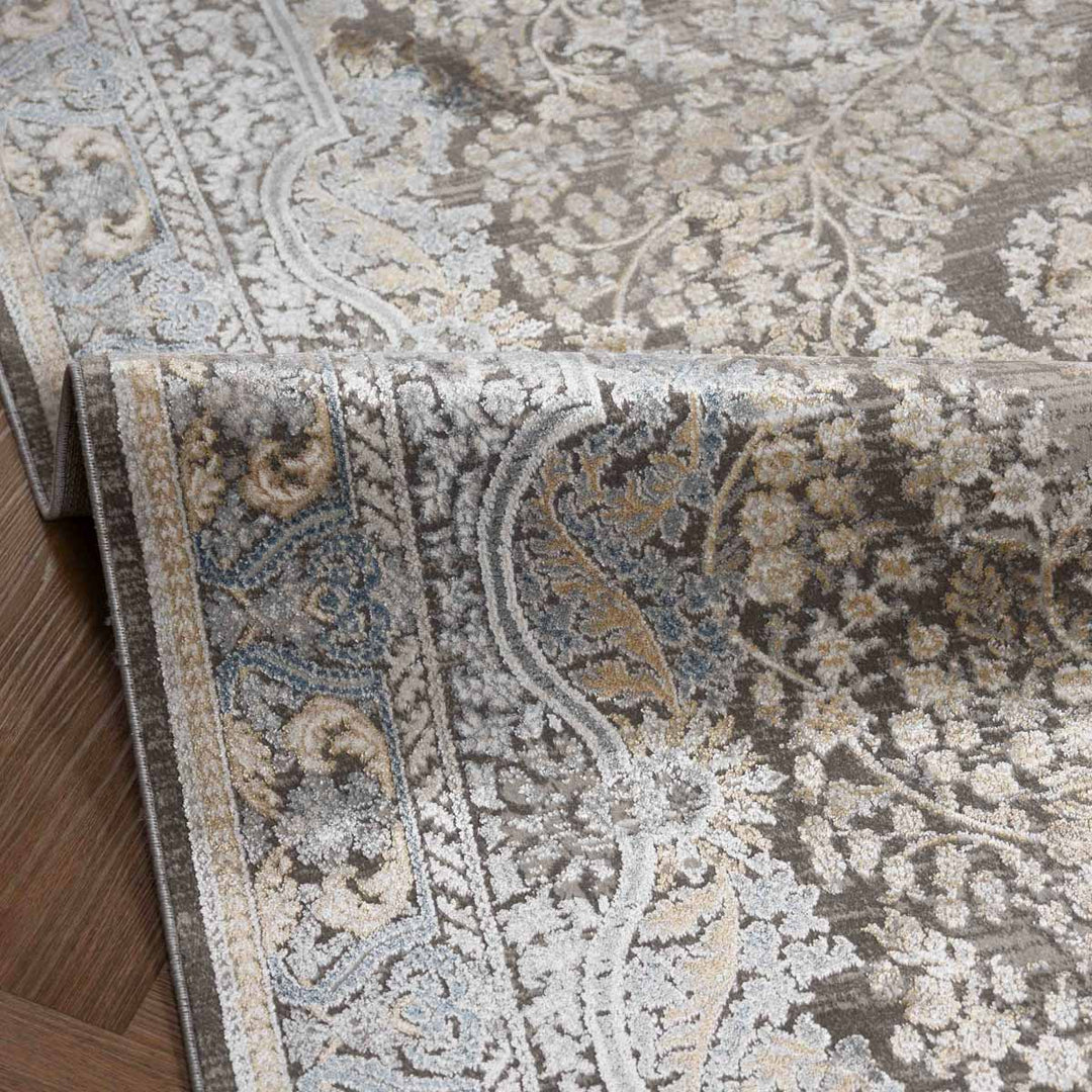 שטיח אדינה 01 אפור/כחול | Edina