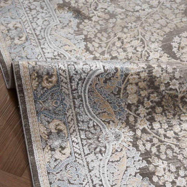 שטיח אדינה 01 אפור/כחול | Edina