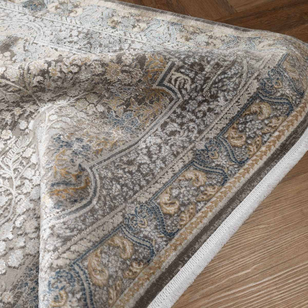 שטיח אדינה 01 אפור/כחול | Edina