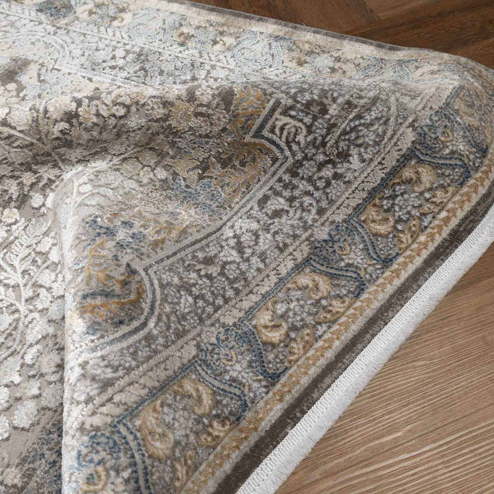 שטיח אדינה 01 אפור/כחול | Edina