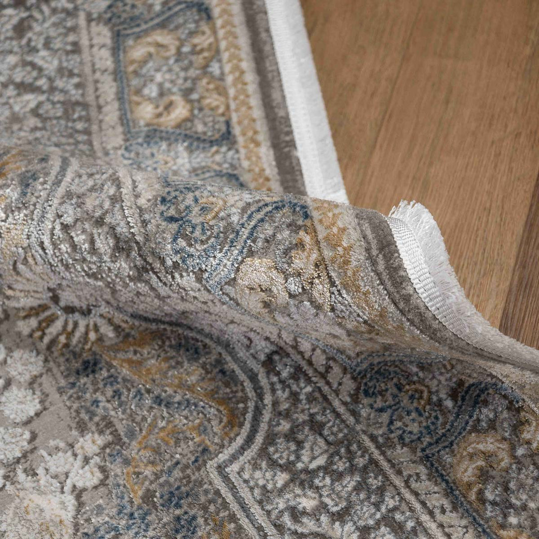 שטיח אדינה 01 אפור/כחול | Edina