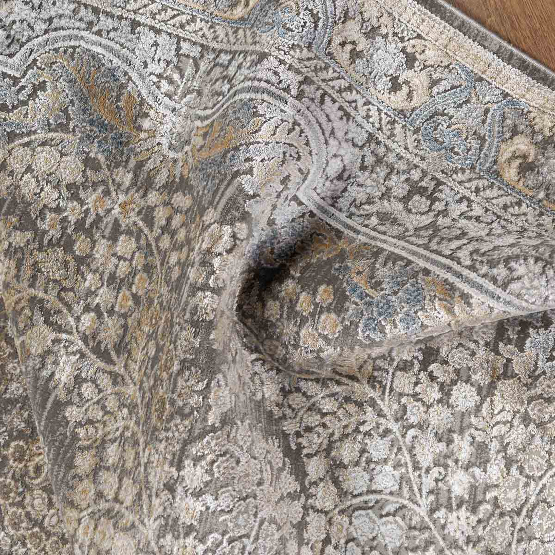 שטיח אדינה 01 אפור/כחול | Edina