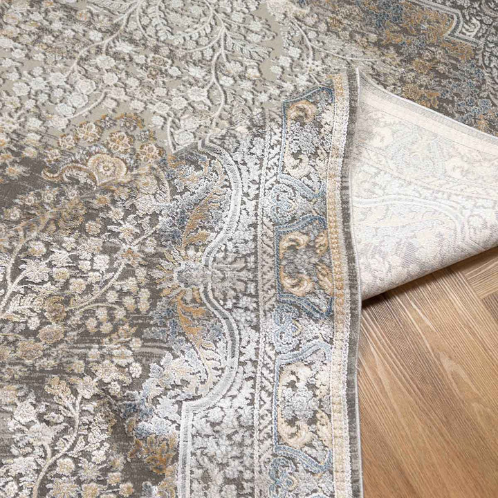 שטיח אדינה 01 אפור/כחול | Edina