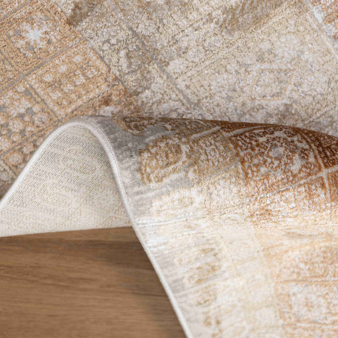 שטיח אדינה 02 בז'/כתום | Edina