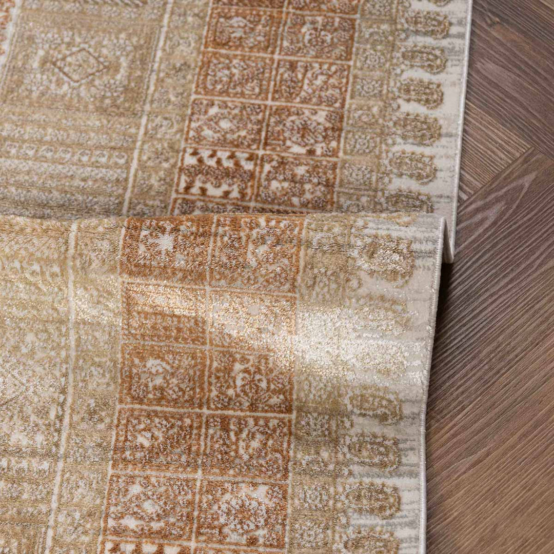 שטיח אדינה 02 בז'/כתום | Edina