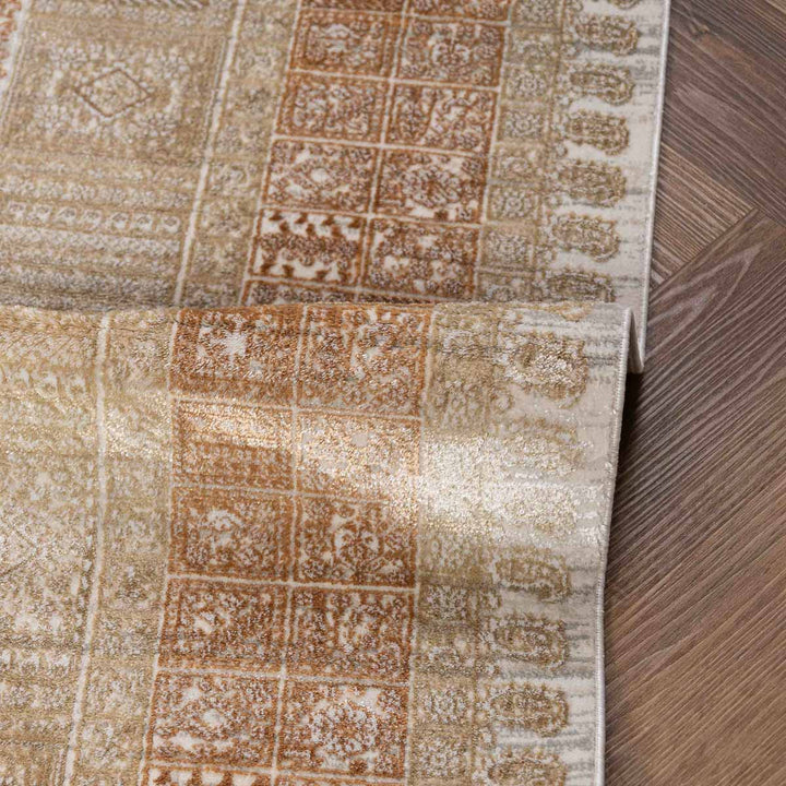 שטיח אדינה 02 בז'/כתום | Edina