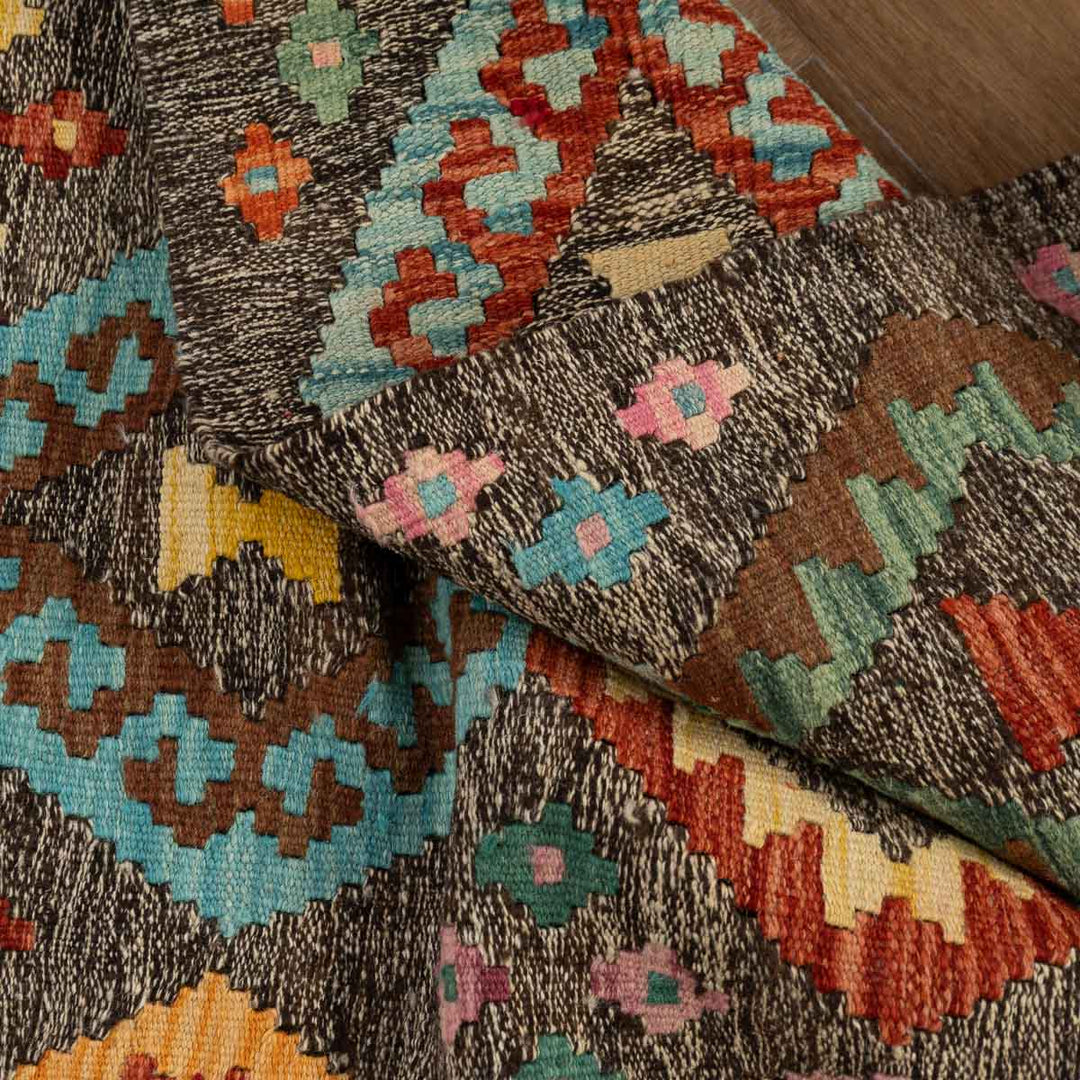 שטיח קילים אפגני 00 צבעוני 302*90