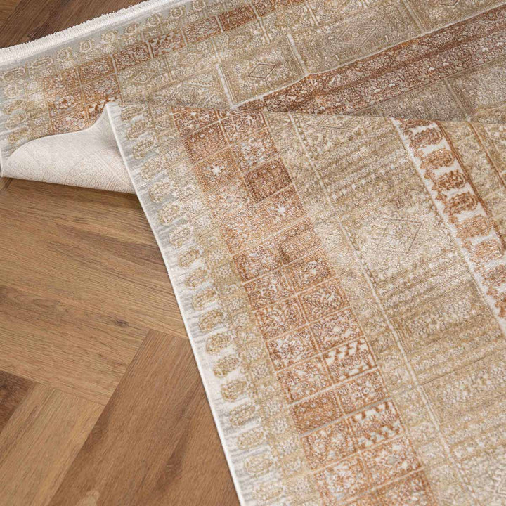 שטיח אדינה 02 בז'/כתום | Edina