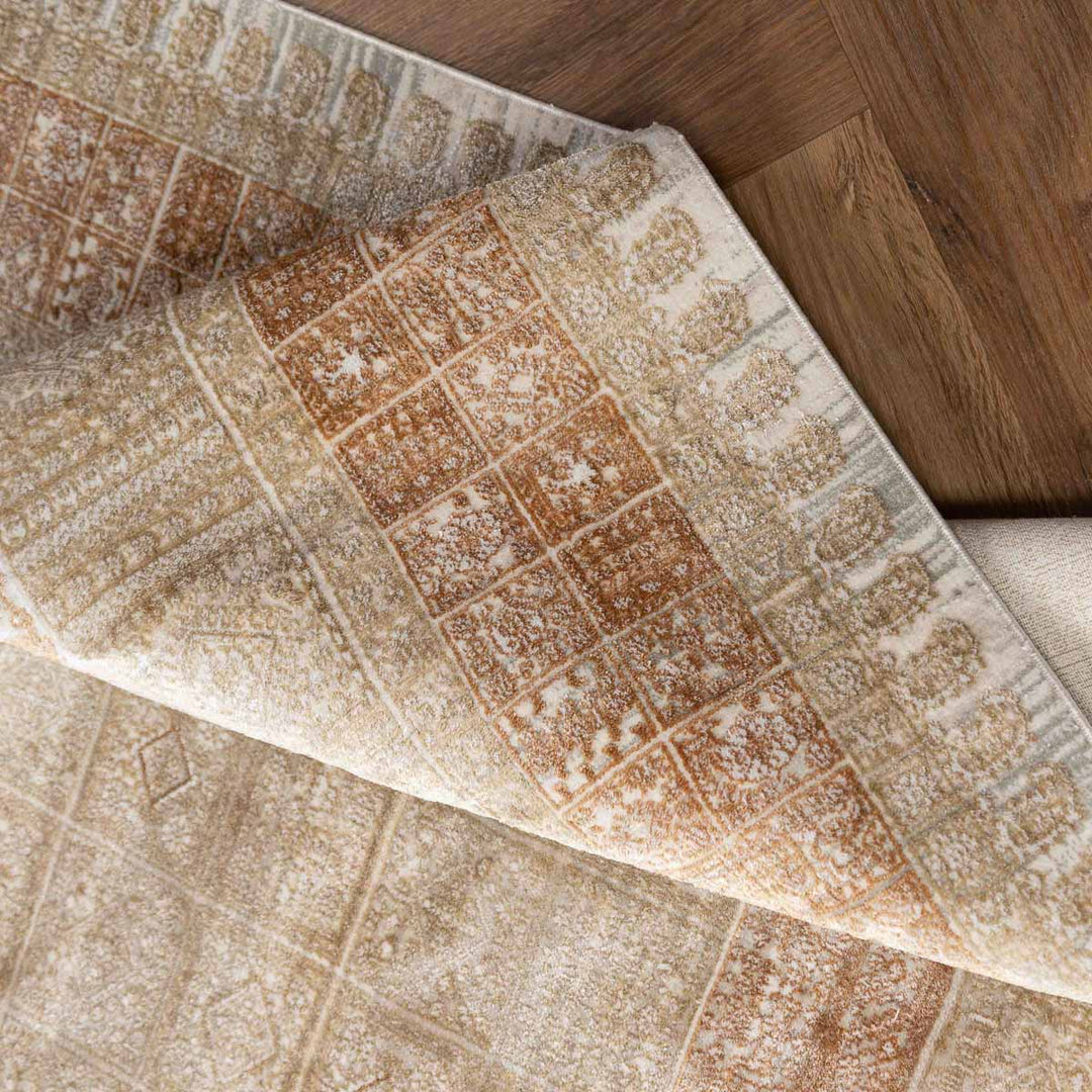 שטיח אדינה 02 בז'/כתום | Edina