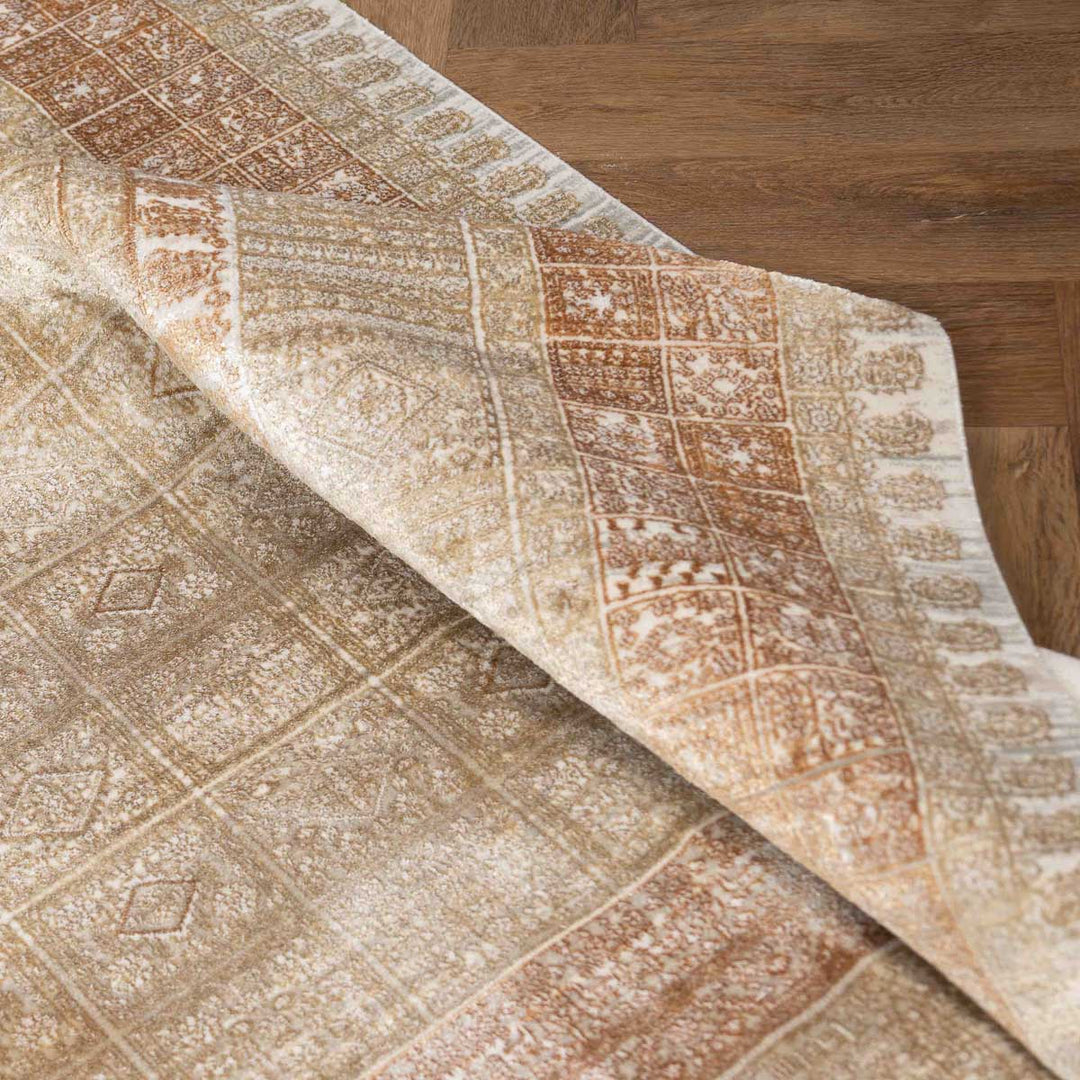 שטיח אדינה 02 בז'/כתום | Edina