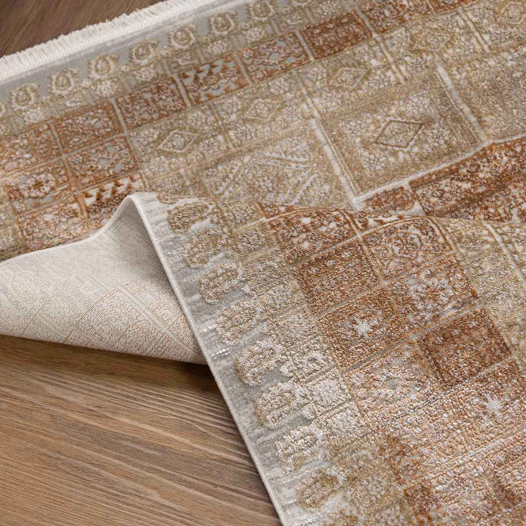 שטיח אדינה 02 בז'/כתום | Edina