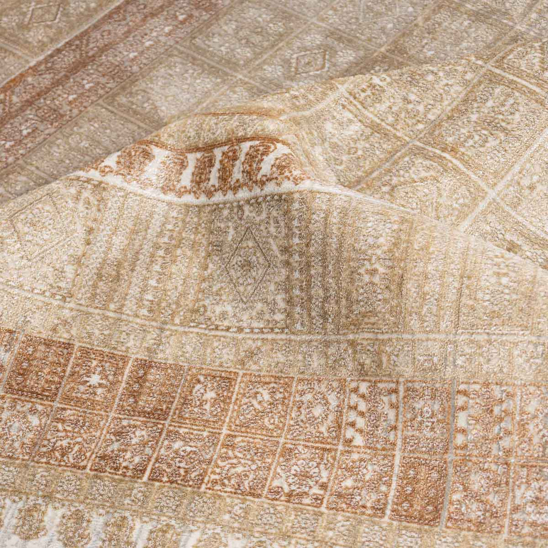 שטיח אדינה 02 בז'/כתום | Edina