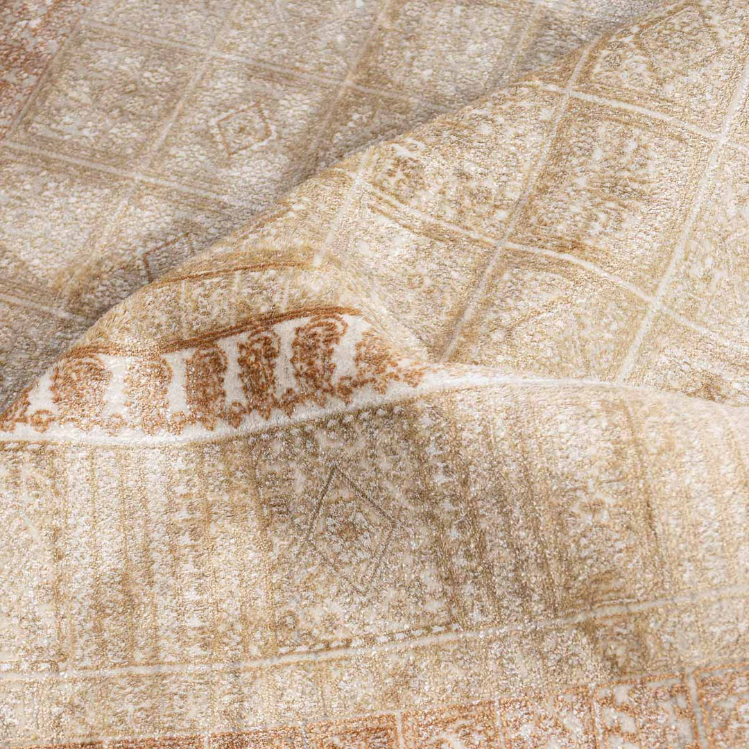 שטיח אדינה 02 בז'/כתום | Edina