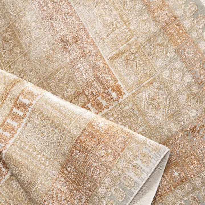 שטיח אדינה 02 בז'/כתום | Edina