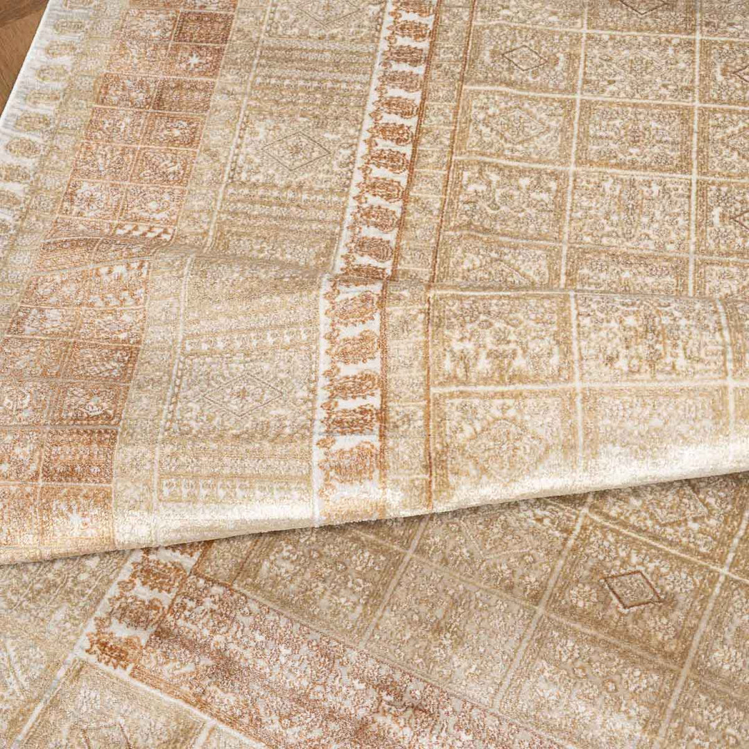 שטיח אדינה 02 בז'/כתום | Edina