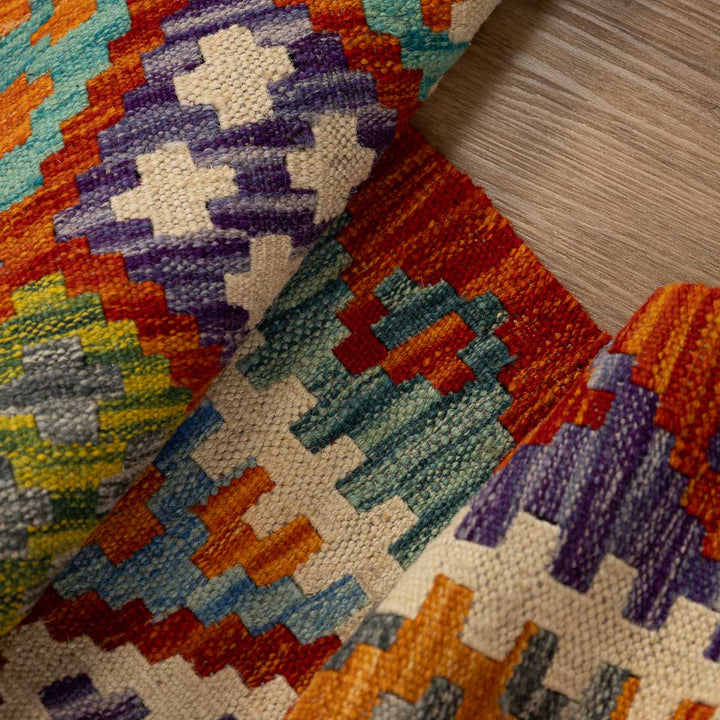 שטיח קילים אפגני 00 צבעוני 294*81