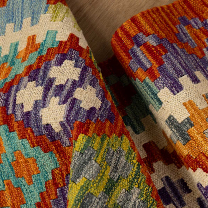 שטיח קילים אפגני 00 צבעוני 294*81