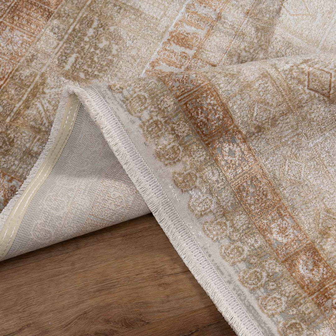 שטיח אדינה 02 בז'/כתום | Edina