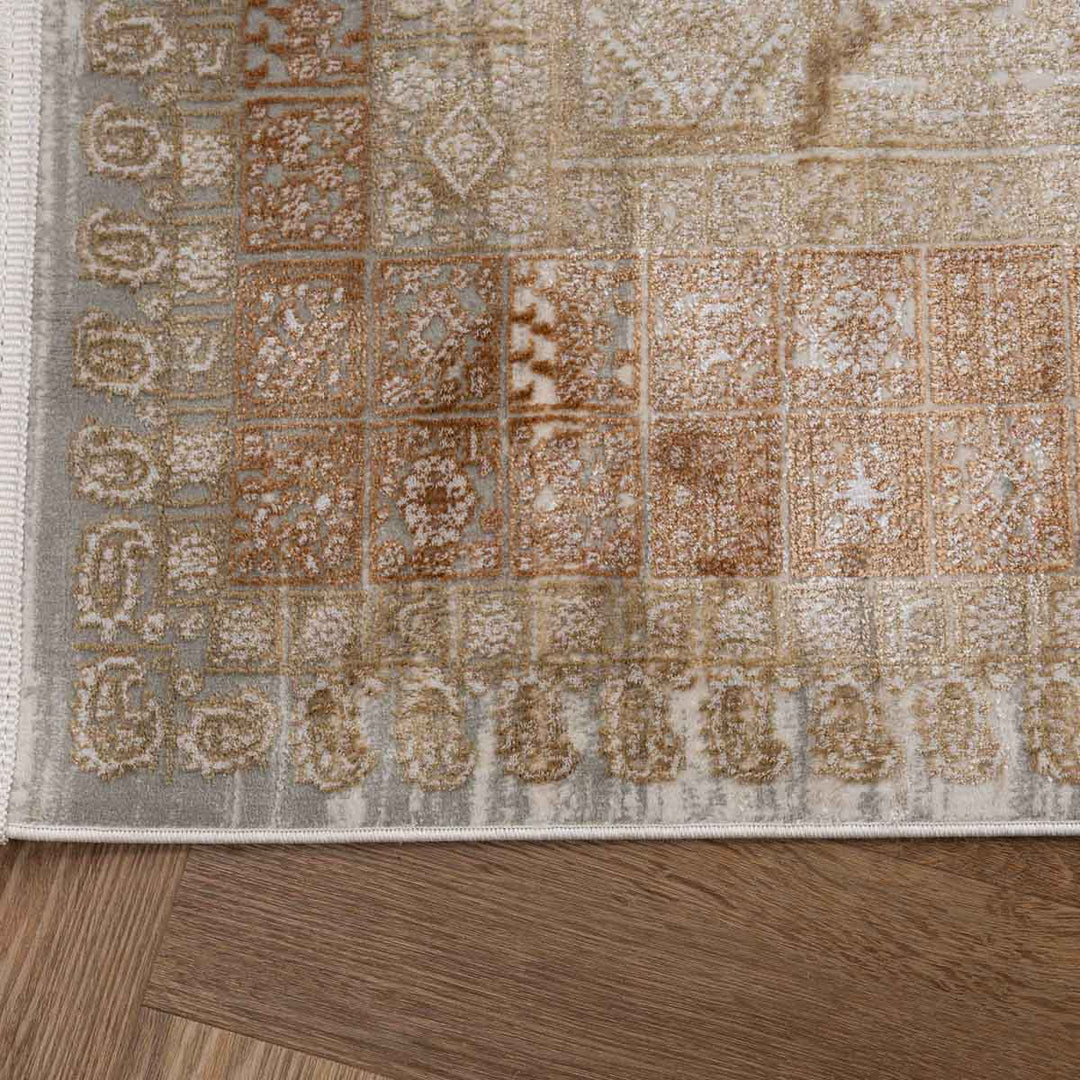 שטיח אדינה 02 בז'/כתום | Edina