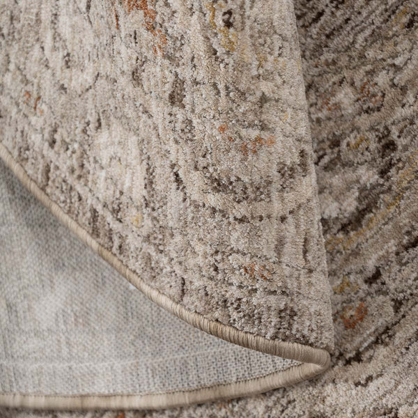 שטיח הריטאז' 16 בז'/אפור עגול | Heritage