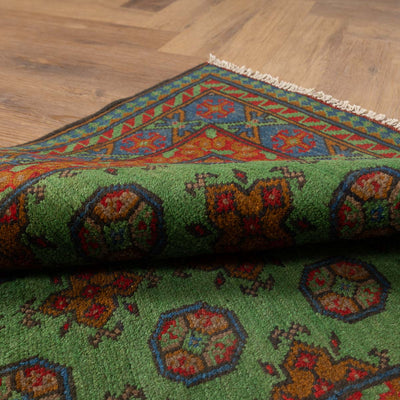 שטיח  אפגני בוכרה 00 ירוק 148*102  | Bokhara Rug